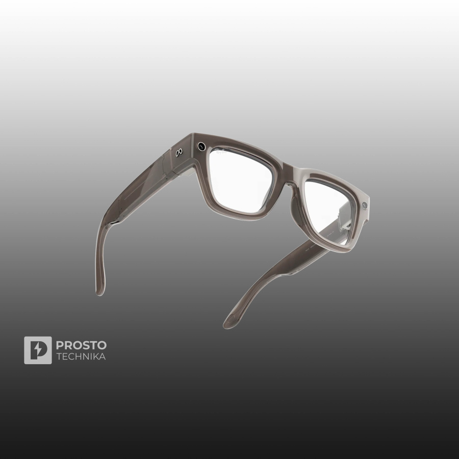 Ray-Ban Display Глянцевый Песочный с Прозрачно-Серыми Линзами